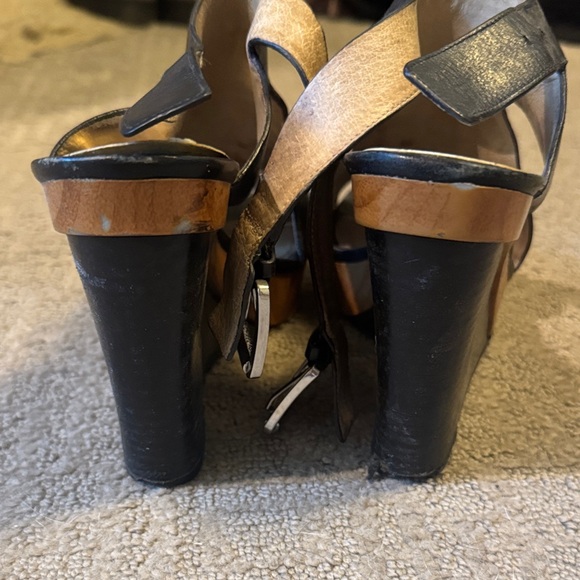 Michael Kors Black Leather Heels - Picture 4 of 4